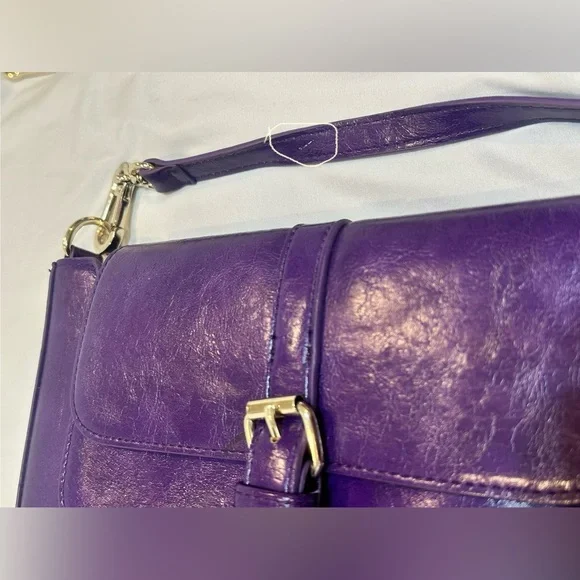 Steve Madden Deep Purple Crossbody Clutch Purse - Picture 11 of 16